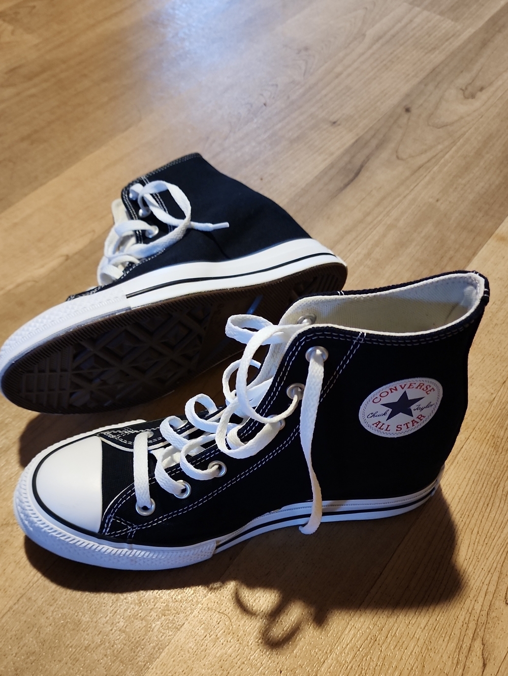 Converse Chuck 70 Wedge Black and White High-Top Sneakers